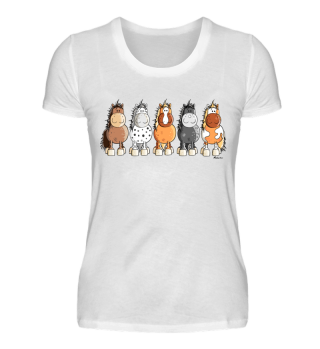 Lustiges Pferde Team