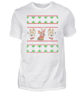 Corgi Dog Reindeer Merry Corgma's Santa