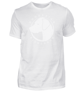 Rhodesian Ridgeback LOGO schlicht weiss