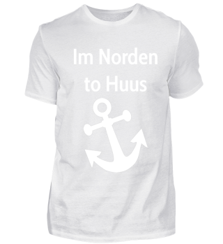 Moin Ihr Spacken T-Shirt - Norddeutsch Humor Mit Möwe & Anker