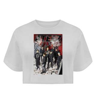 etsy Ateez Boy Band Flag Break the Wall Tour 2023 K-Pop AQUARELL Design