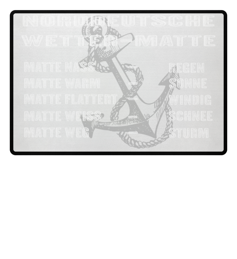 Wetter Matte Fußmatte Fullprint Shirtee.de / Online Custom T Shirts