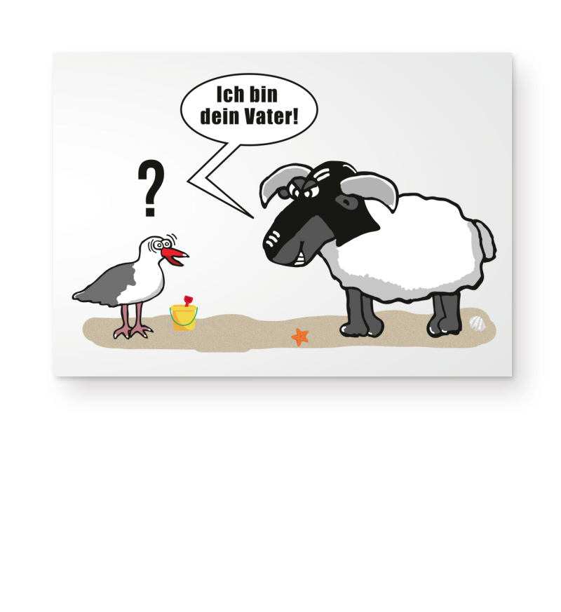 Ich bin dein Vater Poster DIN A3 Poster (querformat) Shirtee.de / Online Custom T Shirts