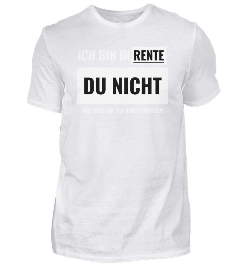 rente rentner ruhestand pension senior Herren Basic TShirt Shirtee